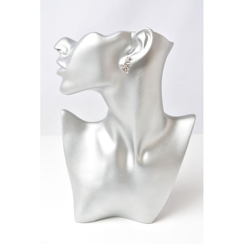 Chanel Coco Mark Camellia Swing Rhinestone Silver — view 2