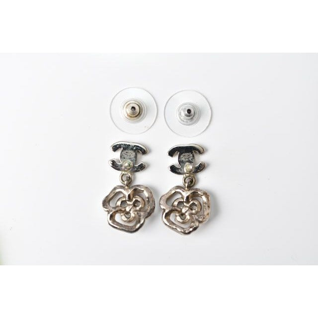 Chanel Coco Mark Camellia Swing Rhinestone Silver — view 4