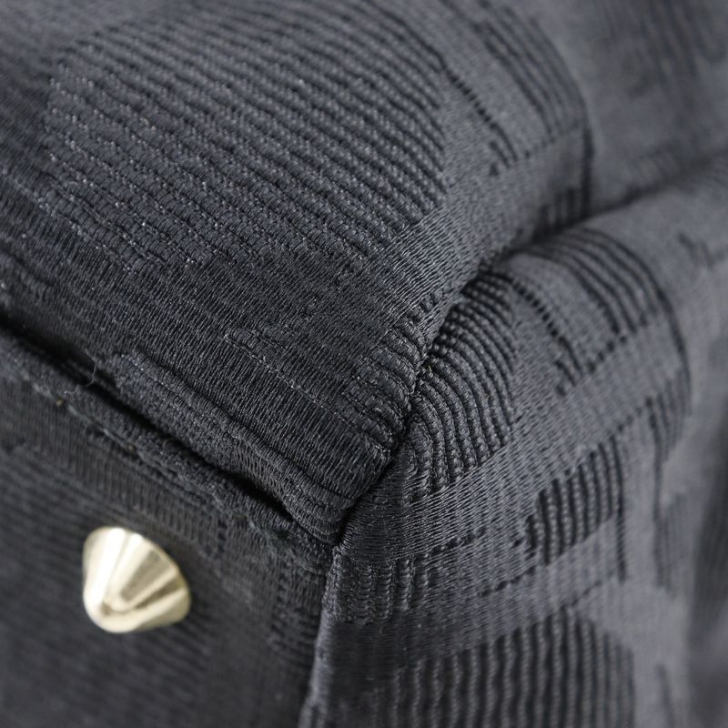 Dior Christian Dior Cannage Jca449449 Nylon Canvas Black Ladies Tote Bag