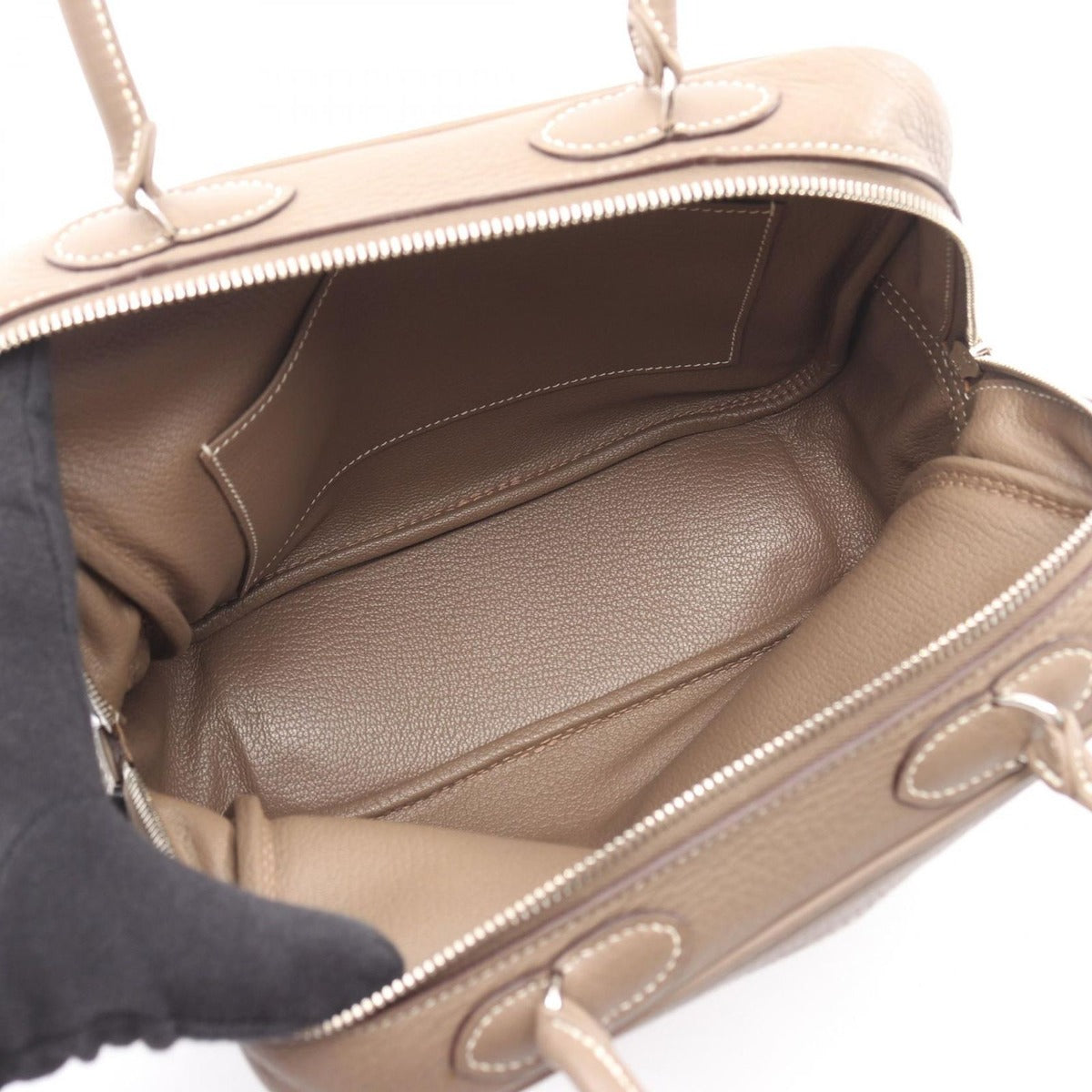 Hermes Handbag Omnibus PM Etoupe Leather — view 3