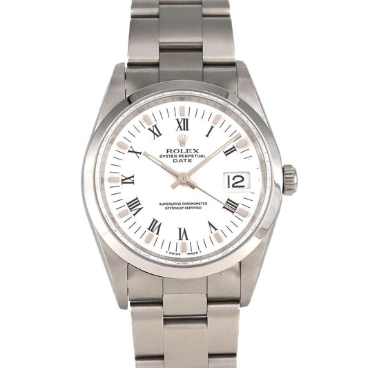 Rolex Oyster Perpetual Date SS Automatic Winding a Number Bracelet