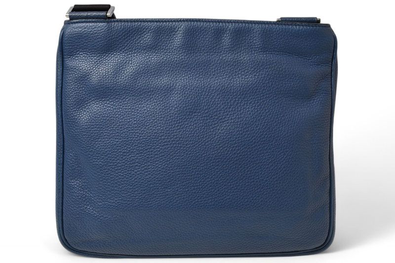 Prada Shoulder Bag Prada Cross Body Bag Vitello Daino Deerskin Navy Triangle