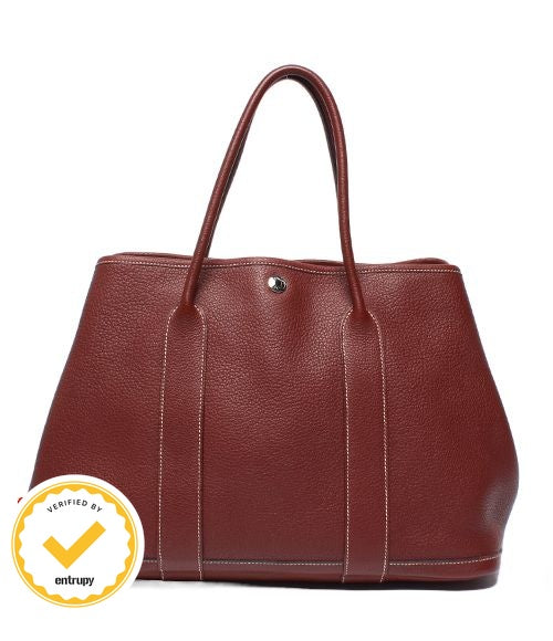 Hermes Tote Silver Garden Party PM