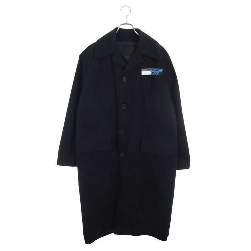 Prada Rubber Logo Coat with Padded