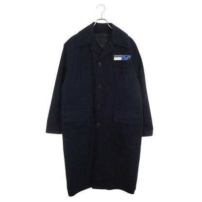 Prada Rubber Logo Coat with Padded
