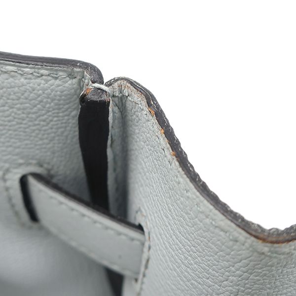 Hermes Handbag Birkin 35 Togo Blue Pale Gold Hardware Light Blue C Engraved