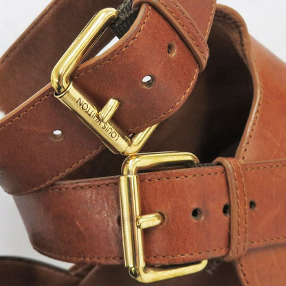 Louis Vuitton Sandals LV Akrite Monogram Brown Gold 36 23.0cm (9.06in)