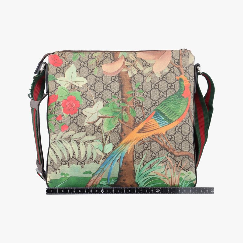 Guccigg Supreme Guccitian Beige And Multicolor PVC Coated Canvas And Leather