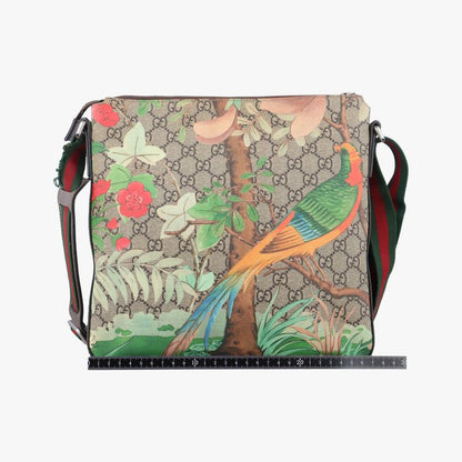 Guccigg Supreme Guccitian Beige And Multicolor PVC Coated Canvas And Leather