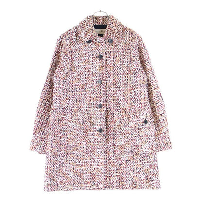 Dior Logo Button Long Tweed Jacket