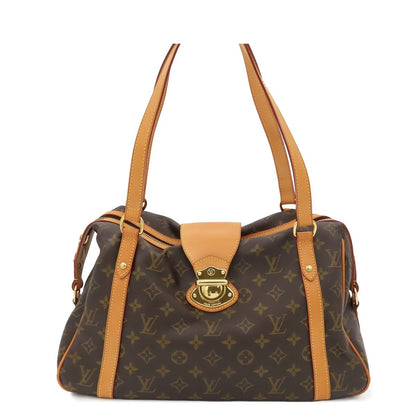 Louis Vuitton Stresa PM Brown Gold Monogram Canvas Shoulder Bag