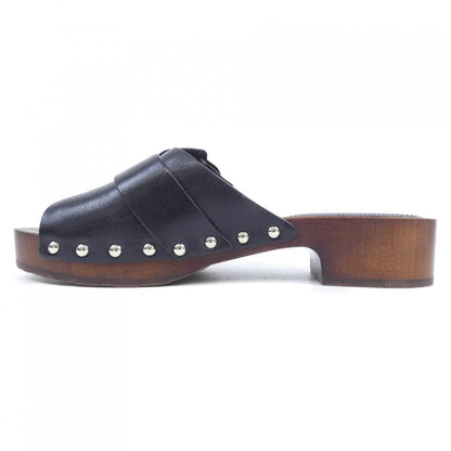 Chanel Clogs Sandals Calfskin Black — view 2