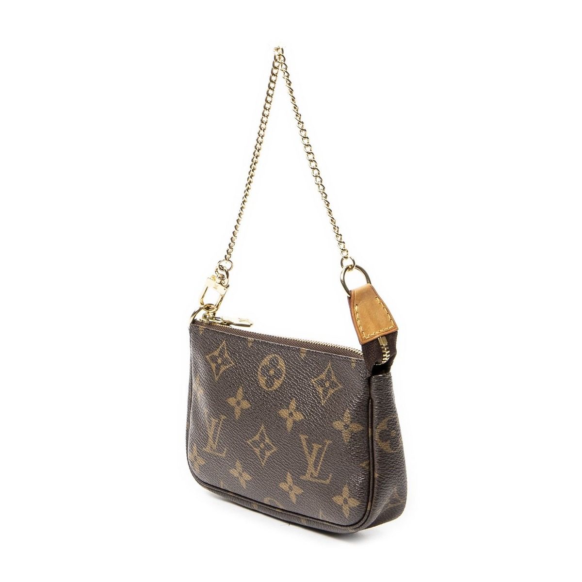 Louis Vuitton Mini Pochette Brown Monogram Canvas Shoulder Bag — view 2