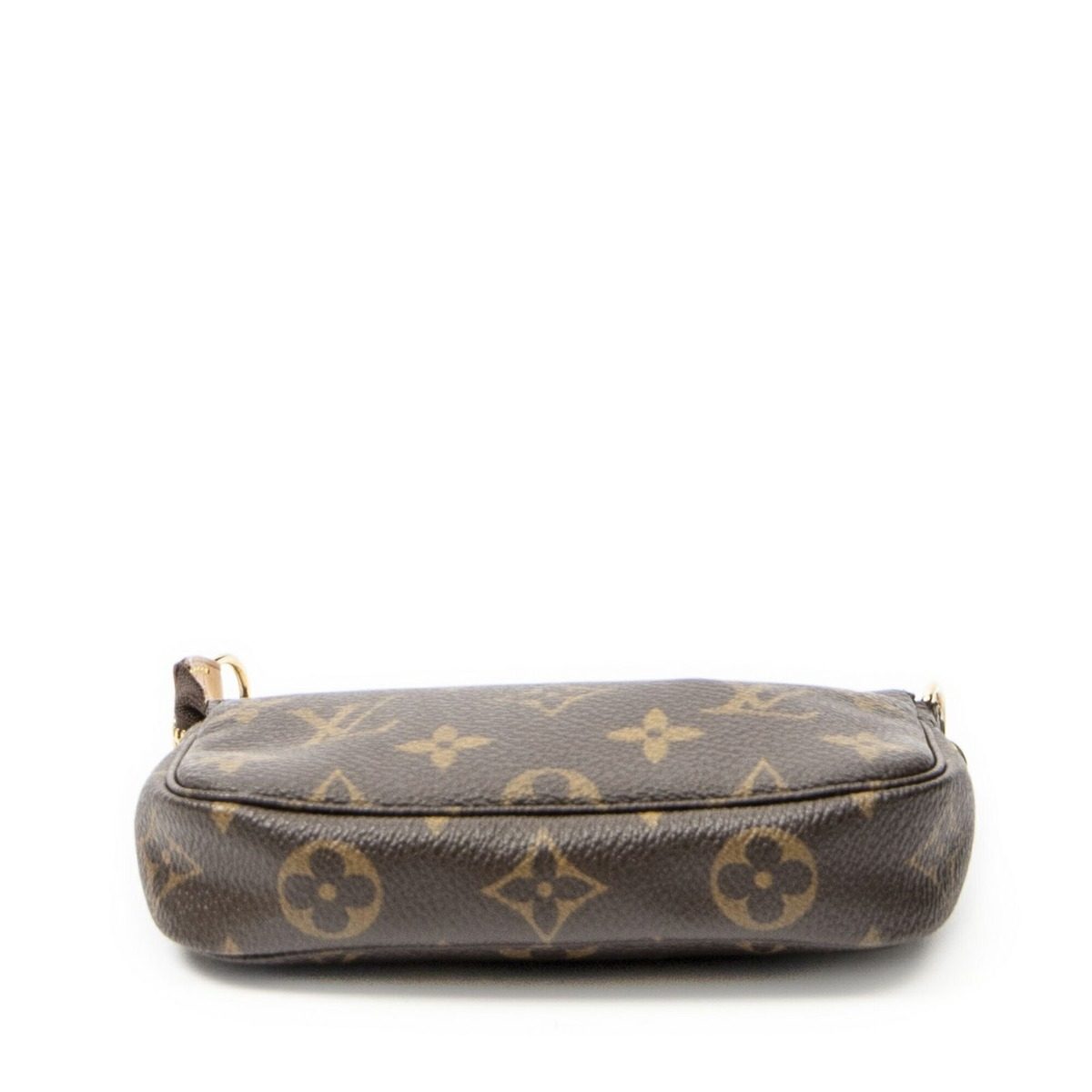 Louis Vuitton Mini Pochette Brown Monogram Canvas Shoulder Bag — view 6