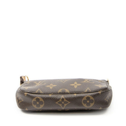 Louis Vuitton Mini Pochette Brown Monogram Canvas Shoulder Bag — view 6