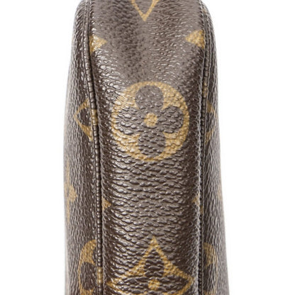 Louis Vuitton Mini Pochette Brown Monogram Canvas Shoulder Bag — view 8