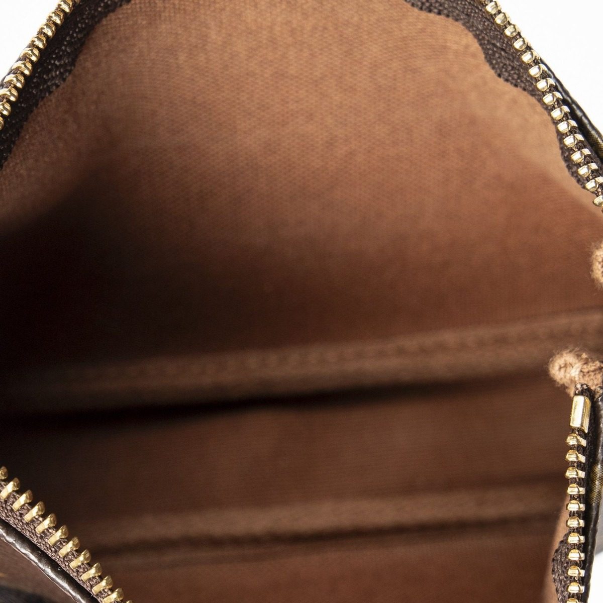 Louis Vuitton Mini Pochette Brown Monogram Canvas Shoulder Bag — view 9