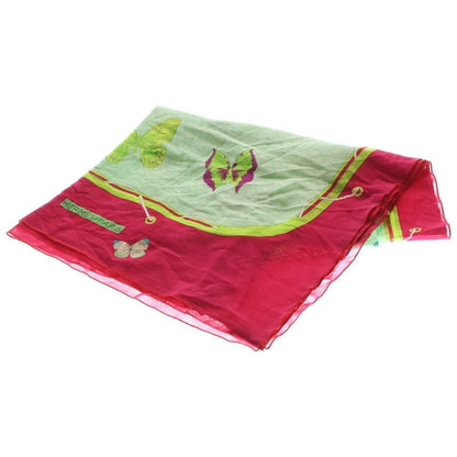 Hermes Butterfly Large Scarf Pink Green