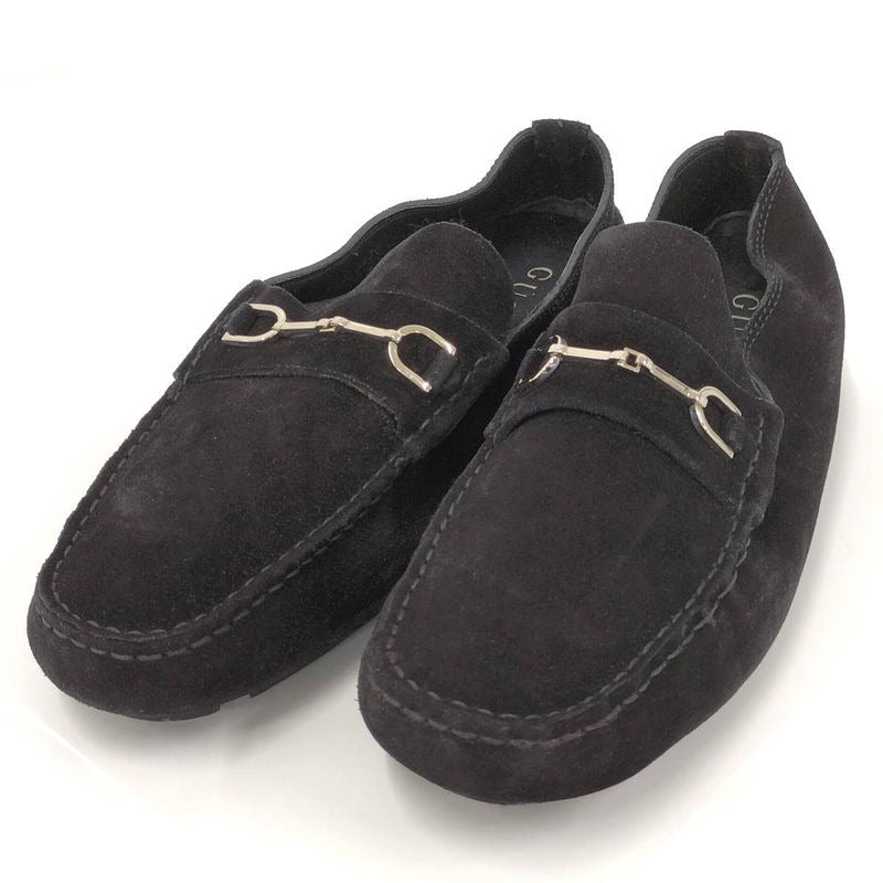 Gucci Loafers Horsebit Suede Black