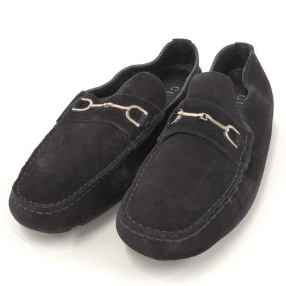 Gucci Loafers Horsebit Suede Black
