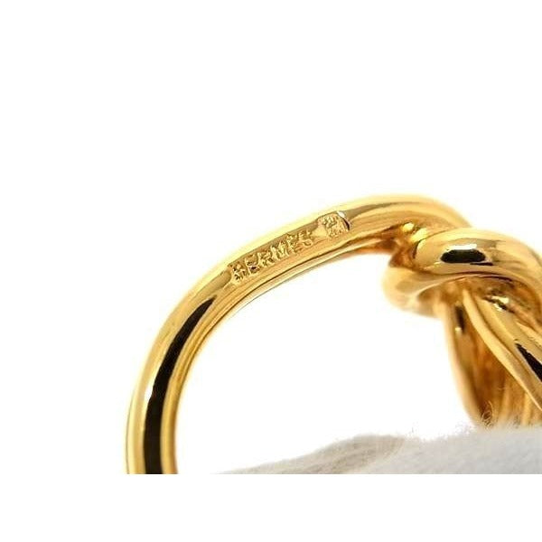 Hermes Scarf Ring Attachment Gold Metal — view 4