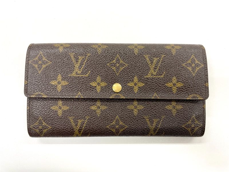 Louis Vuitton Monogram Portefeuille Sarah Long Wallet M61734 Brown Made In