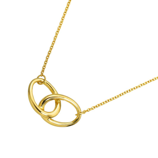 Tiffany & Co Double Loop Necklace 39 cm 18k YG Yellow Gold