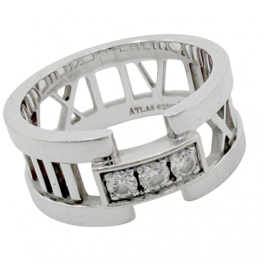 Tiffany & Co Ring Atlas Open 18K WG