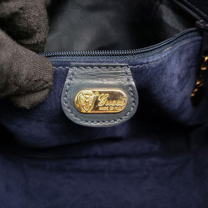 Gucci Hobo Navy Leather 001-06