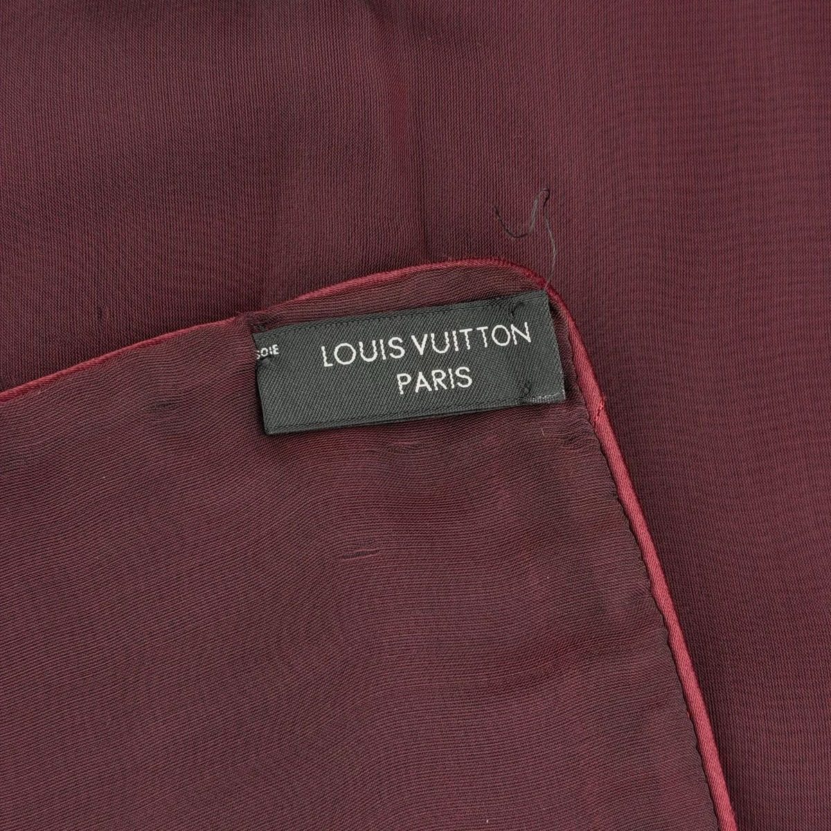 Louis Vuitton Echarpe Velvet Shawl Rayon Silk Gold Vintage Scarf — view 13