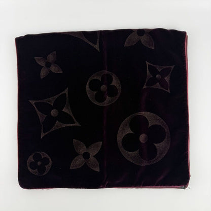 Louis Vuitton Echarpe Velvet Shawl Rayon Silk Gold Vintage Scarf — view 6