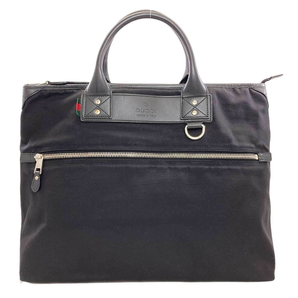 Gucci Logo Motif Boston Bag Canvas