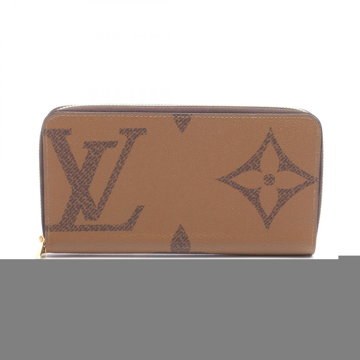 Louis Vuitton Round Long Wallet Zippy Monogram Giant Reverse