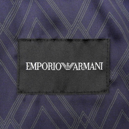 Emporio Armani Velour W Zip Up Hoodie Navy 44 Made In Bulgaria Men's