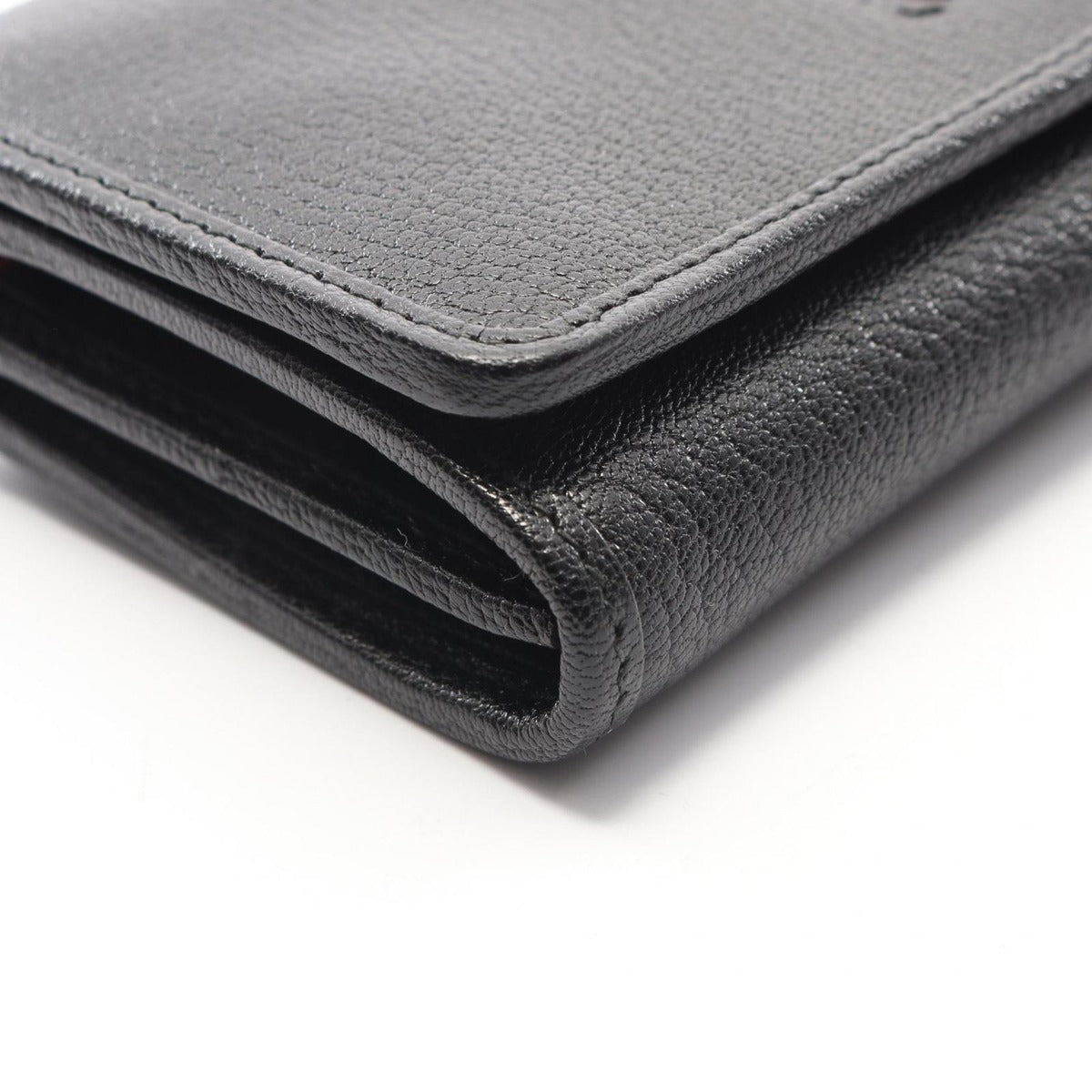 Loewe Bifold Wallet Anagram Black Leather Trifold — view 6