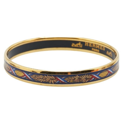 Hermes Enamel PM Cloisonne Gold Black Multicolor Plated Belt