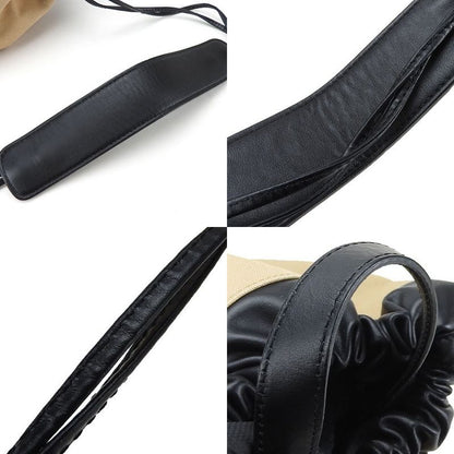 Fendi Backpack Sac Backpack 7vz057 Canvas Leather Beige Black Going Out Ladies