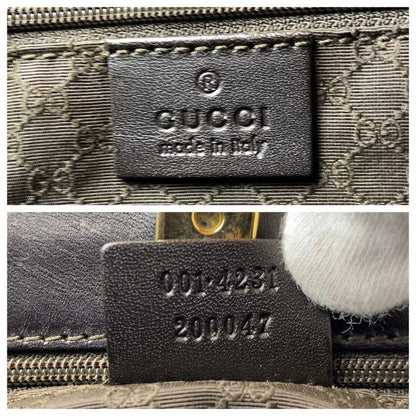 Gucci Sherry Line Beige Brown Gold Hardware Canvas/leather 001 4231 Shoulder