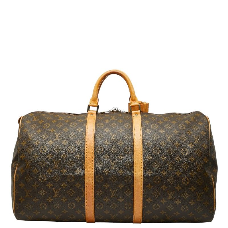 Louis Vuitton Monogram Keepall 55 Boston Bag Travel Bag Travel Bag M41424 Brown
