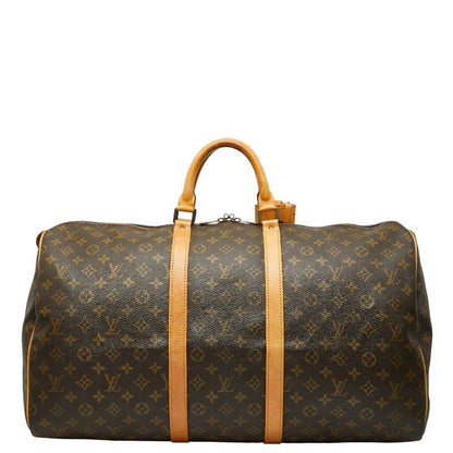Louis Vuitton Monogram Keepall 55 Boston Bag Travel Bag Travel Bag M41424 Brown