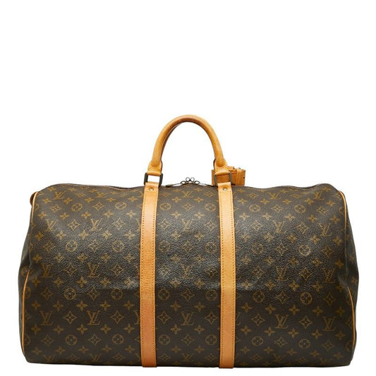 Louis Vuitton Monogram Keepall 55 Boston Bag Travel Bag Travel Bag M41424 Brown