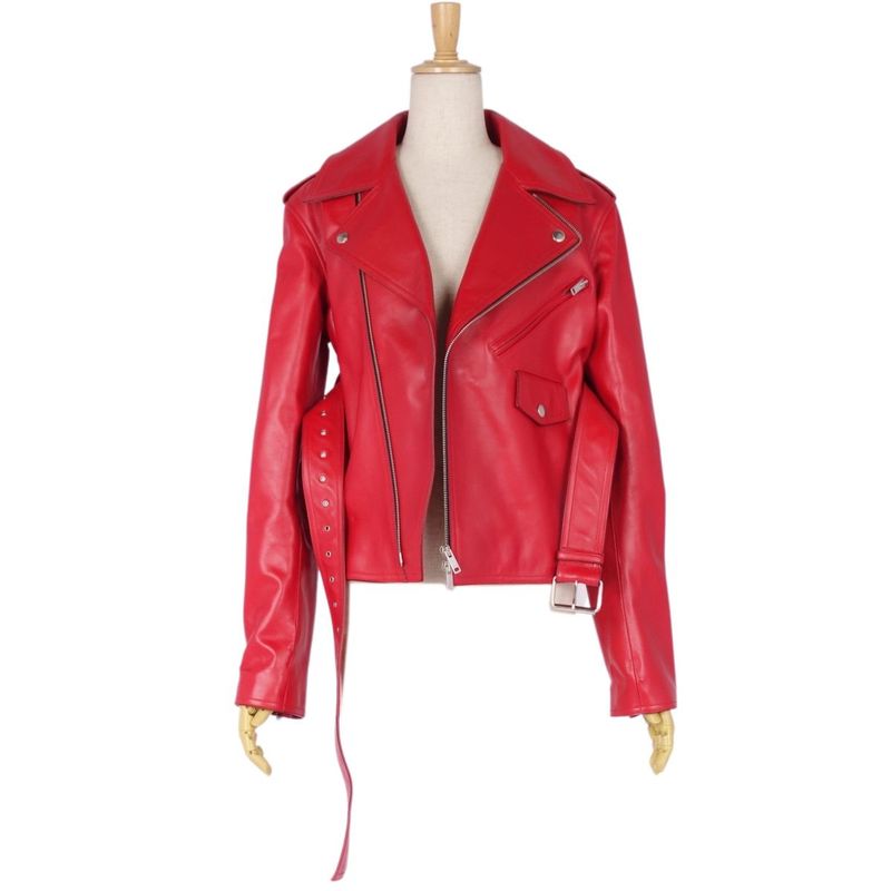 Celine Phoebe Period Jacket Leather Jacket Double Rider
