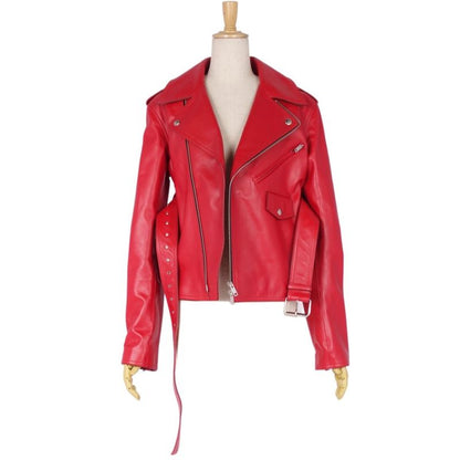 Celine Phoebe Period Jacket Leather Jacket Double Rider