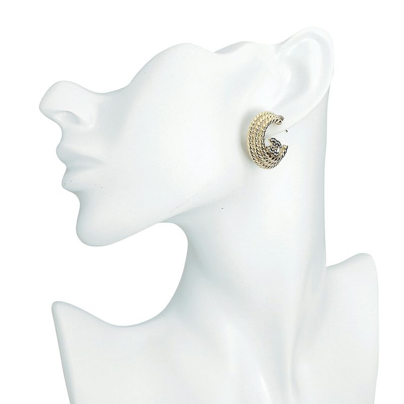 Chanel Earrings Hoop Earrings Gold