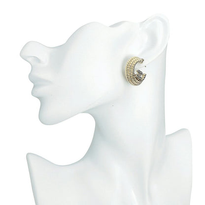 Chanel Earrings Hoop Earrings Gold