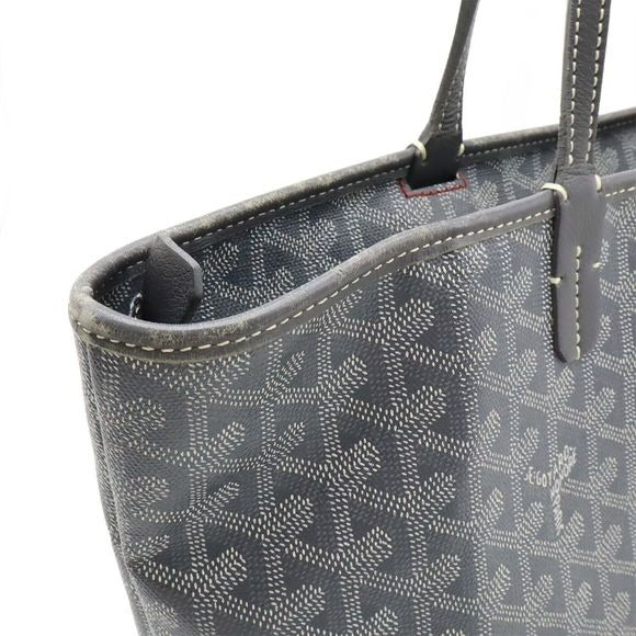Goyard Artois PM Tote Bag Shoulder Bag Semi Shoulder PVC Leather Gray