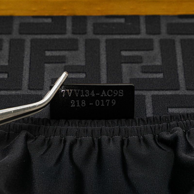 Fendi Logo Trunk Case Shoulder Bag 2WAY 7vv134 Yellow Black Leather Enamel