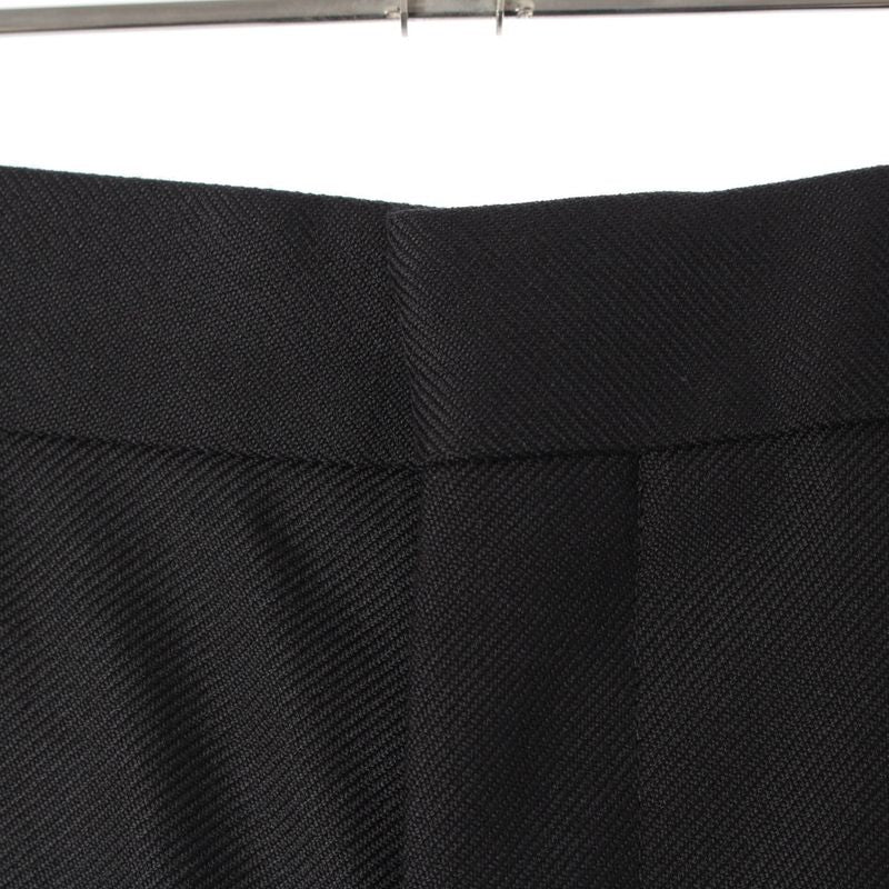 Celine 24 Taillat Pants Wool Tuck Wide Slacks Pants Bottoms 2p625778q Black 36