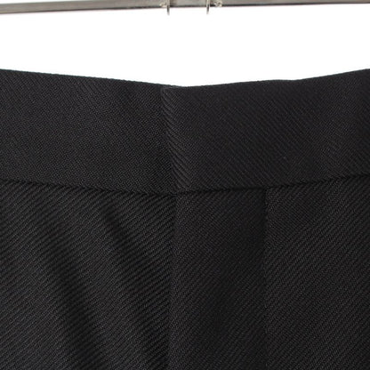Celine 24 Taillat Pants Wool Tuck Wide Slacks Pants Bottoms 2p625778q Black 36