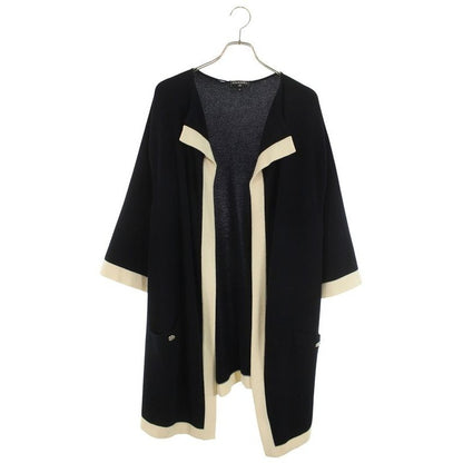 Chanel CC Logo Button Cashmere Long Cardigan 42